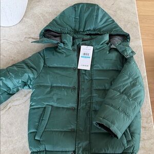 NWT Calvin Klein Jeans Forest Green Puffer Jacket in 343 Spruce